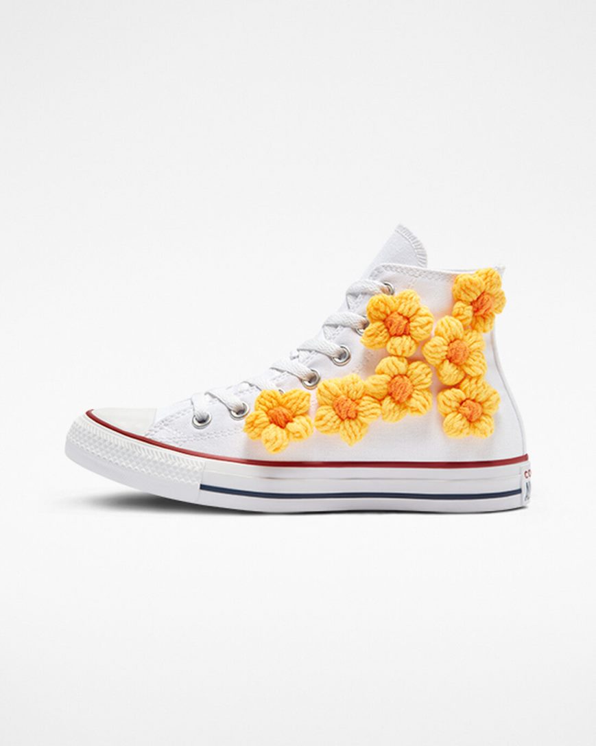 Men's Converse Chuck Taylor All Star LTD 3D Floral High Top Shoes Yellow Flower | AU 3196CC